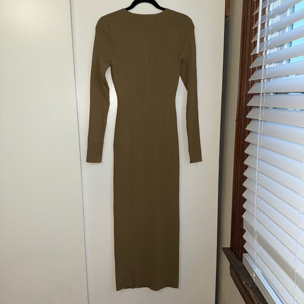 Meshki - Rowen Long Sleeve Midi Dress (Olive) - Picture 5 of 5